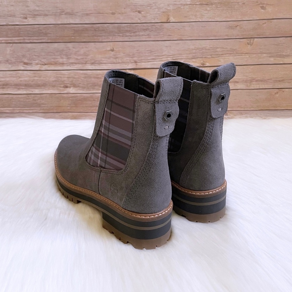 Timberland Courmayeur Valley Chelsea Dark Grey Boots - Picture 3 of 7